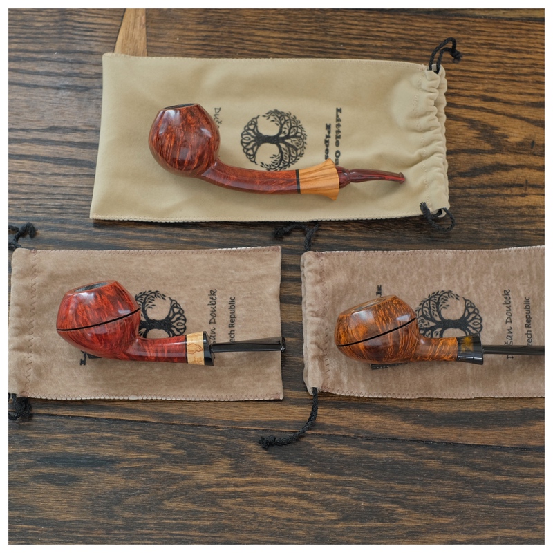Czech Pipe Master Little Oak Small Oak Briar Handmade Pipe Pufferfish Pipe Long Stem Acorn