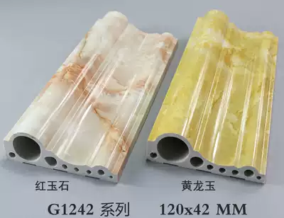 Stone plastic decorative lines Chinese imitation mahogany background wall frame window line gypsum line shade line PVC door sleeve line