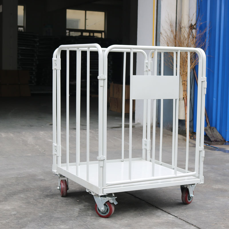 Folding logistics stationerCar cloth cart laundry cage car warehouse mobile logistics stationerCar e-commerce express turnover basket