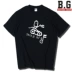 Ban nhạc dạ tiệc T-shirt Trẻ trung cho bạn cổ tròn tay ngắn nhạc rock ngoại vi Su Duo - Áo phông thể thao