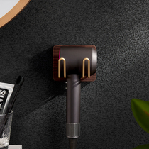 Solid Wood blower rack non-perforated toilet wall Hair Dryer rack shaving knife holder Dyson storage bracket