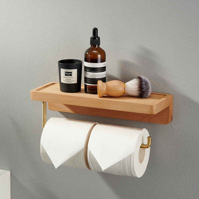 Toilet tissue box toilet paper towel holder free punching log roll paper holder wall-mounted toilet paper box rack
