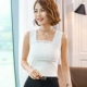 Ren mùa đông lạnh dày cộng với nhung ấm áo yếm vest nữ áo khoác mùa thu quần áo bó sát áo sưởi ấm đồ lót ao kieu dep