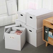 White Black storage carton with lid carton book snacks moving large storage storage box storage box storage box