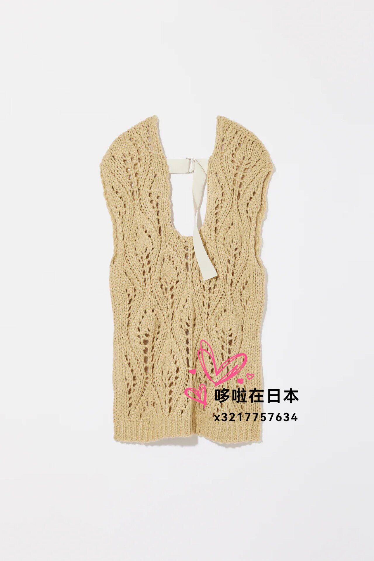 「完売品」eaphi U NECK LEAF PATTERN KNIT VEST 日本代购拼邮包税eaphi 马夹U NECK LEAF PATTERN KNIT VEST：秋日时尚