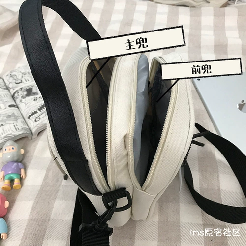 Брендовая японская сумка для телефона, нагрудная сумка подходит для мужчин и женщин, Южная Корея, в японском стиле, в корейском стиле