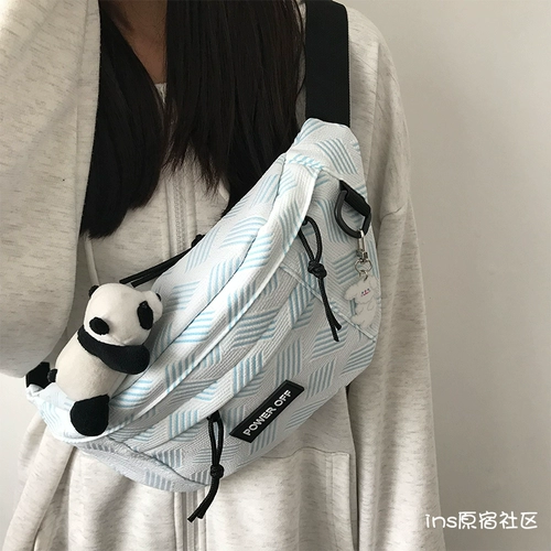 Брендовая спортивная нагрудная сумка для школьников для отдыха для велоспорта, японская поясная сумка, сумка через плечо