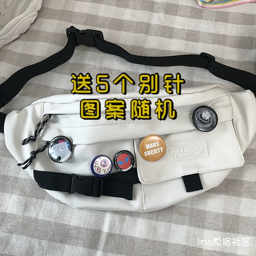 Брендовая универсальная вместительная и большая нагрудная сумка подходит для мужчин и женщин, японская сумка через плечо для школьников, спортивная поясная сумка, в корейском стиле, в японском стиле