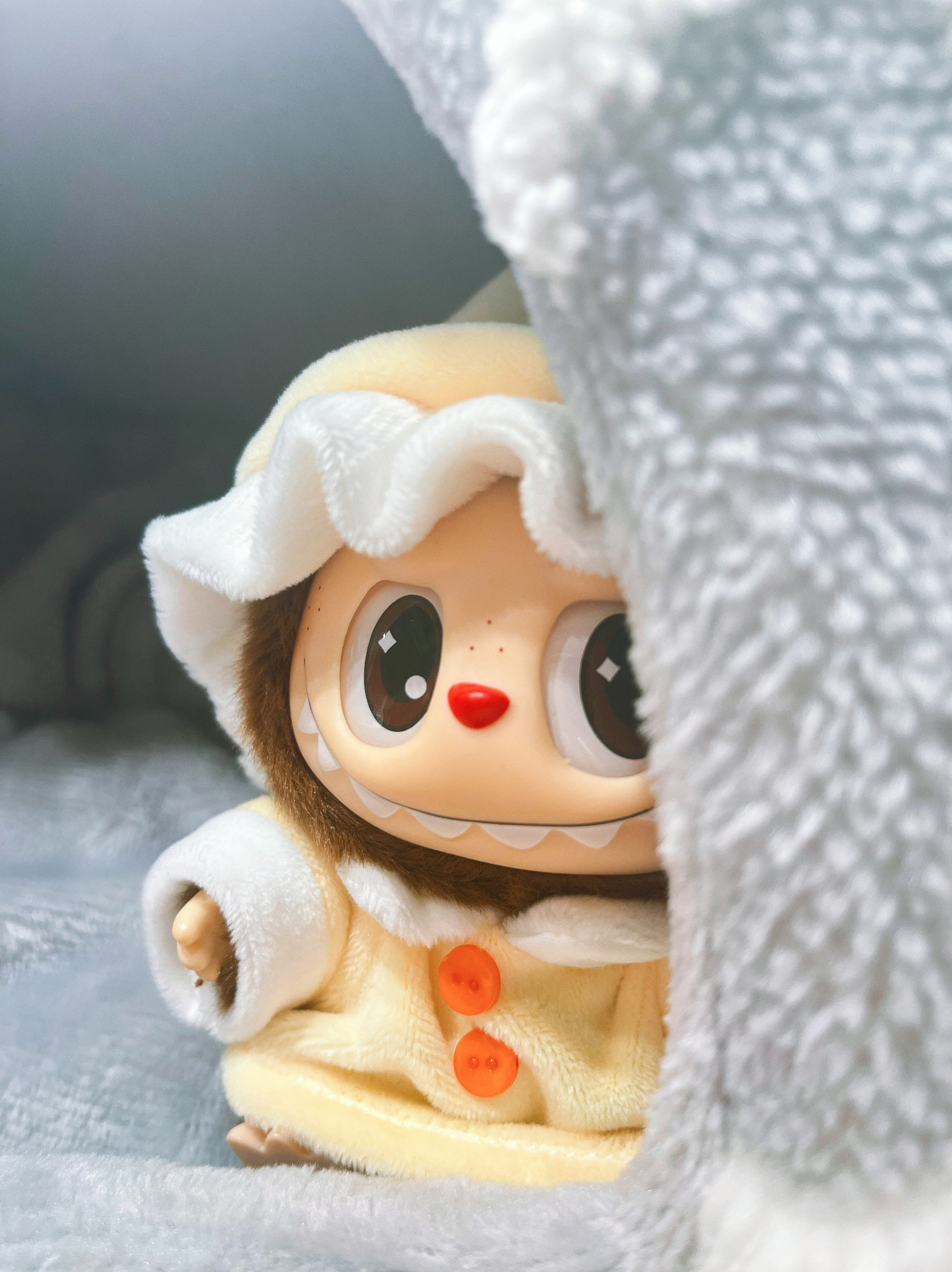 Labubu Clothes Set – Couple Eggshell Pajamas | nekolulu 8 Labubu Clothes Set – Couple Eggshell Pajamas | nekolulu