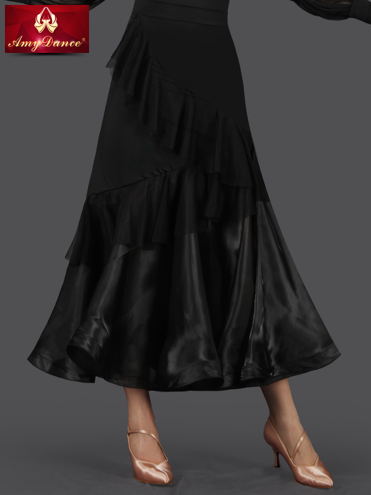 Amy dance dress Social dance skirt Modern skirt Women's national standard dance skirt Women's dance skirt practice skirt