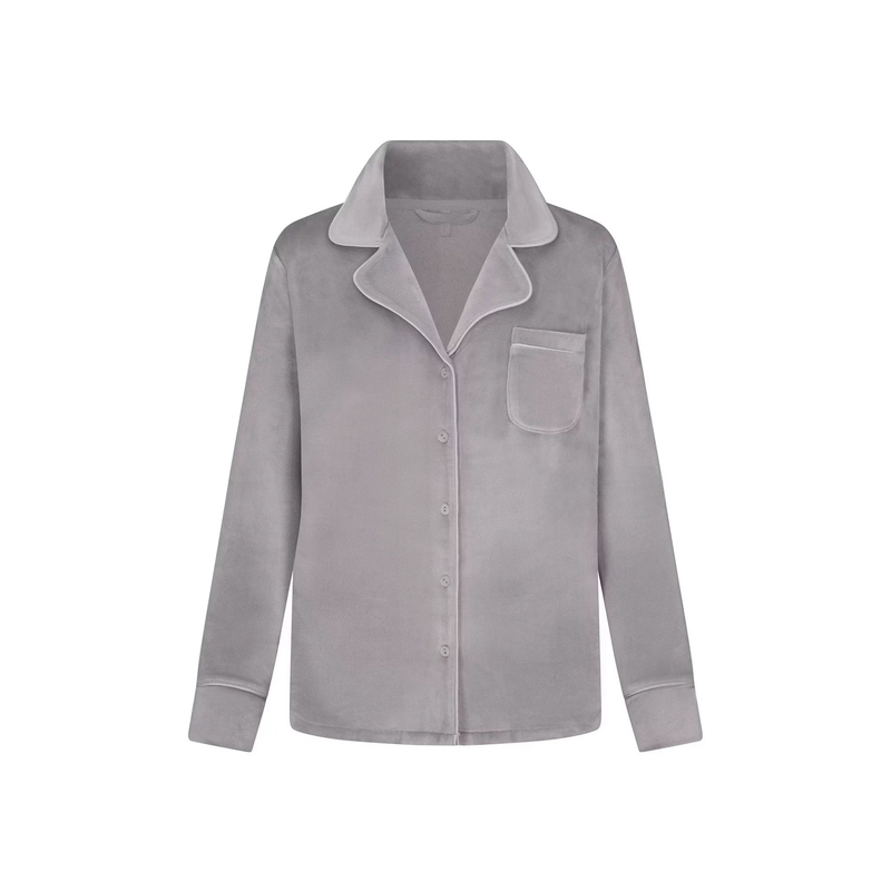 No Returns or Exchanges M-4Xl Skims Velour Ultra-Soft Velvet Long-Sleeved Pajamas Loungewear