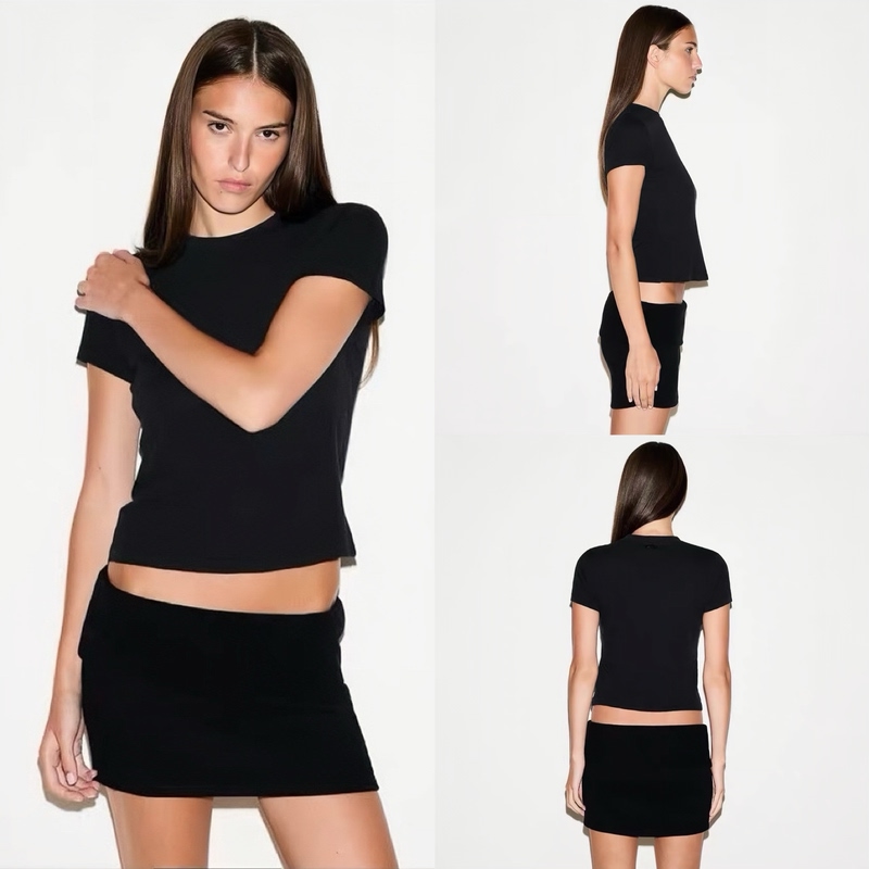 No Returns or Exchanges Xxs-L Skims Relaxed Shrunken T-Shirt Short Sleeve 60% Cotton