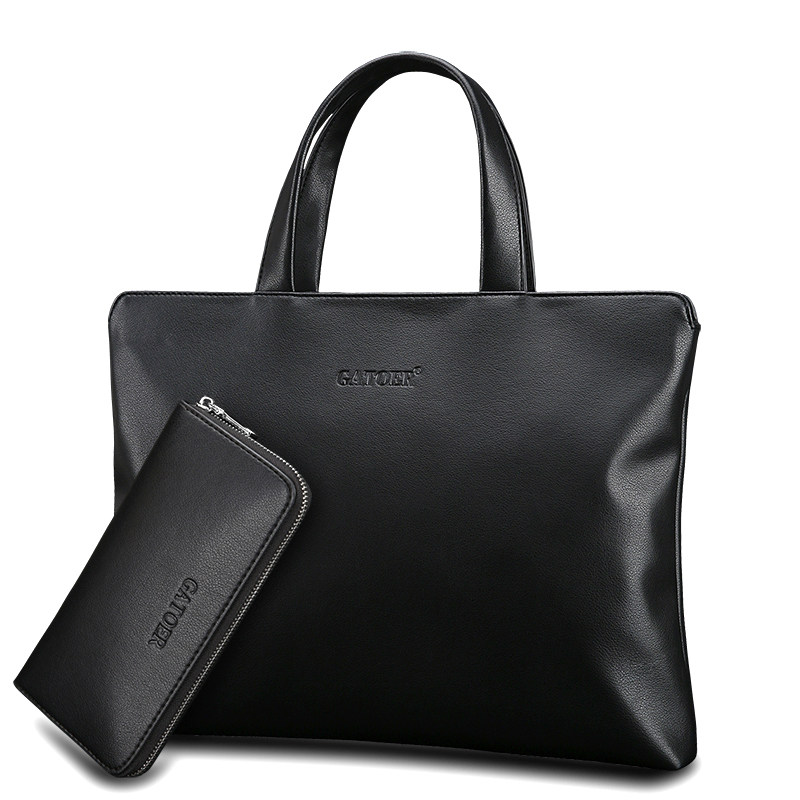 Fiji Men's handbag handbag men's soft leather single shoulder slanted satchel computer bag horizontal business briefcase boy bag brief