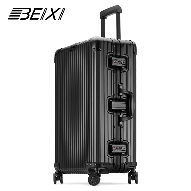 Beixi all-aluminum-magnesium alloy trolley case universal wheel suitcase men and women 24 inch password boarding case suitcase suitcase
