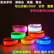 Có thể sạc lại dây đeo cổ tay phát sáng led vòng đeo tay phát sáng flash vòng đeo tay huỳnh quang đêm chạy thanh sự kiện buổi hòa nhạc - Vòng đeo tay Cuff