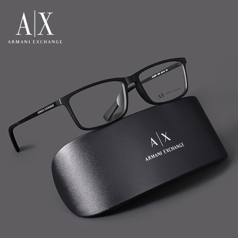 Armani Armani Eyeglass Frames Men's Business Casual Square Acetate Full-Frame Myopia Eyeglass Frame Oax3027F