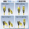 Fully Compatible Fast Charging 65W Four-In-One Spring Retractable Data Cable Suitable for Huawei Flash Charging Type-C Android Apple Pd Car Carplay Screen Projection Cable USB Laptop iPhone 16 Charger
