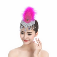 Оранжевый феникс глаз -перо роза красный