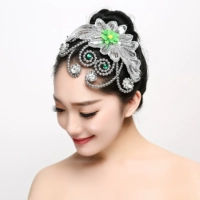 В форме цветка, зеленый