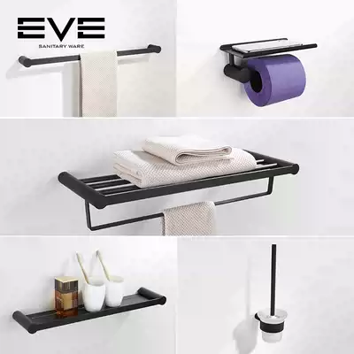 Nordic towel rack set hardware pendant dressing room wall-mounted stainless steel bathroom rack bathroom towel bar