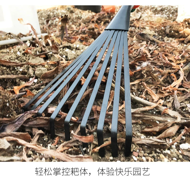 Bọ cạp nhỏ xẻng đen bốn mảnh dụng cụ làm vườn cung cấp xập xệ trồng cây cuốc sắt lớn trồng hoa bình tưới cây