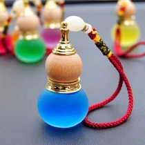 Car perfume pendant gourd peach wood car jewelry Car decoration charm Car pendant charm Mens and womens decorations