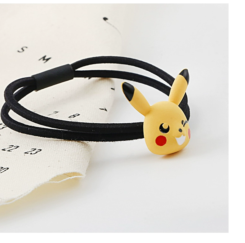 Pikachu đầu dây tóc dây đeo vòng đeo tay hai mục đích cao su ban nhạc vòng tóc nữ mũ Hàn Quốc lưới đỏ in dễ thương trường hợp da nhỏ - Vòng đeo tay Clasp