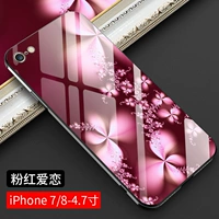 Apple 7/8 стеклянный рисунок [Pink Love]