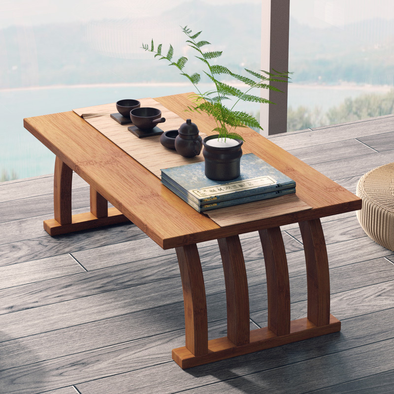 Chinese-Style Bay Window Small Tea Table Tatami Simple Window Sill Balcony Bamboo Tea Table Low Table Carpet Small Table for Sitting on the Floor Chinese-Style Bay Window Small Tea Table Tatami Simple Window Sill Balcony Bamboo Tea Table Low Table Carpet Small Table for Sitting on the Floor
