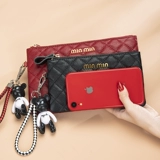 Маленькая сумка клатч, кожаная летняя сумка с петлей на руку, длинный кошелек, коллекция 2023