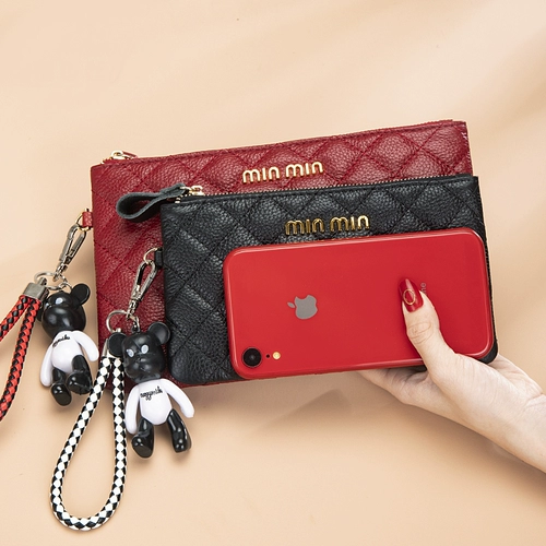 Маленькая сумка клатч, кожаная летняя сумка с петлей на руку, длинный кошелек, коллекция 2023