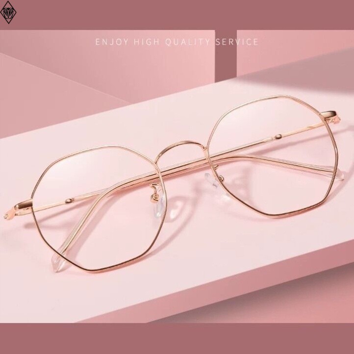 Creative polygon anti-blue-ray radiation myopia glasses frame female counter fatigue Han edition with small face