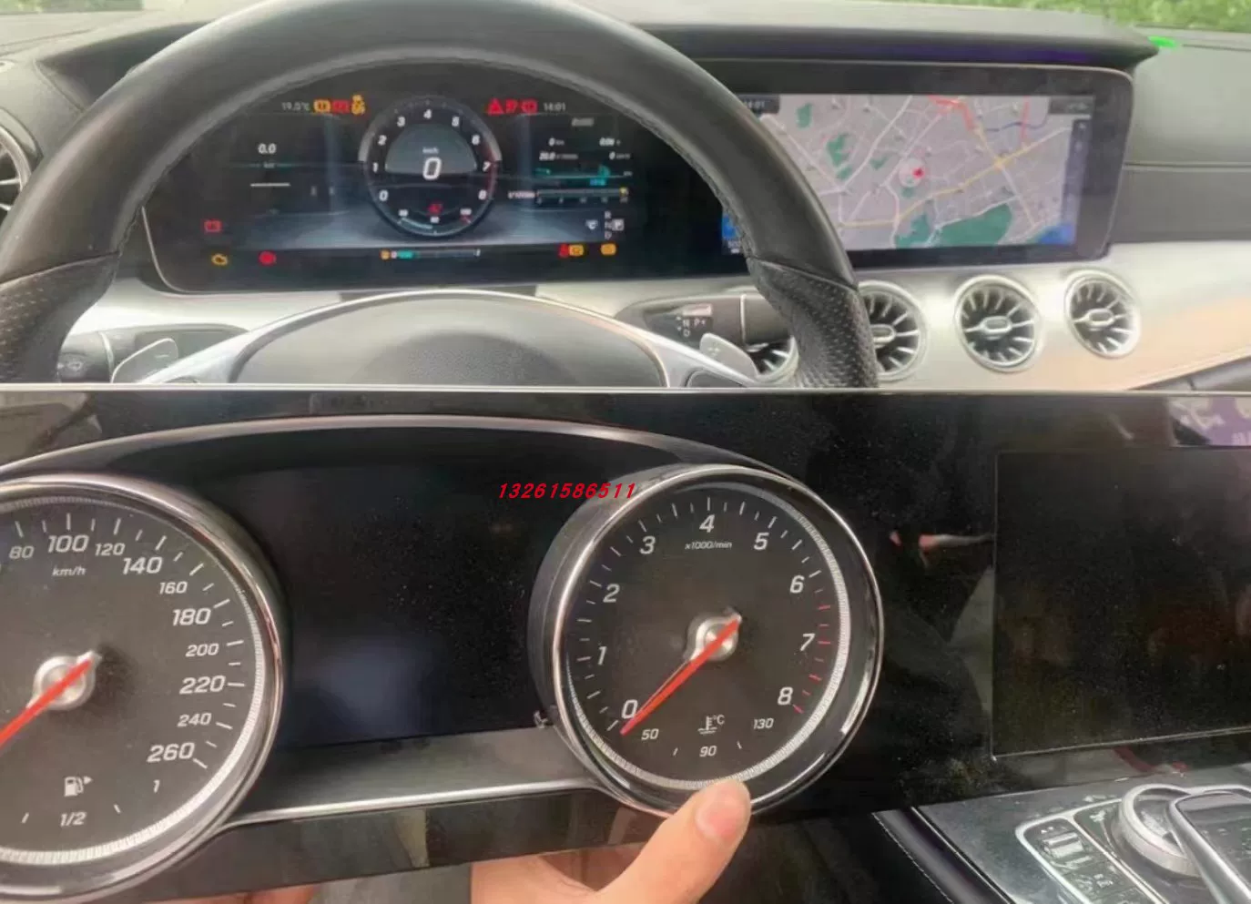 Подходит для Mercedes-Benz 213 E200 E260 E300 E320L LCD приборная панель механические часы модифицированы на экран Далянь