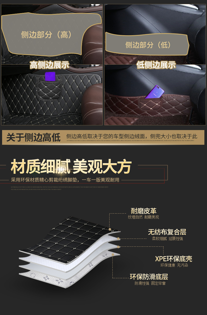Được bao quanh hoàn toàn bởi bàn chân đặc biệt Buick Excelle Jun Weijun thêm thương hiệu mới Yinglang gt Weilang gs cung cấp xe mới lớn - Ô tô nội thất Accesseries đệm ghế xe ô tô