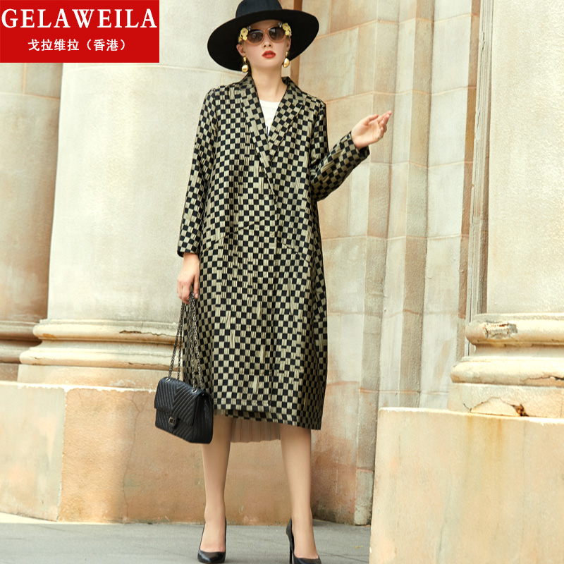 戈拉维拉香港女装大牌风衣外套女2024年新款高端高档春装外套潮