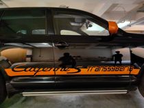 Suitable for Porsche Cayenne car stickers CayenneS Coupe modified side skirts color strip decoration sticker flowers