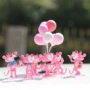 Trang trí xe hơi dễ thương màu hồng da báo xe trang trí phụ kiện xe hơi đồ trang trí nam và nữ sáng tạo xe phụ kiện trang trí xe hơi