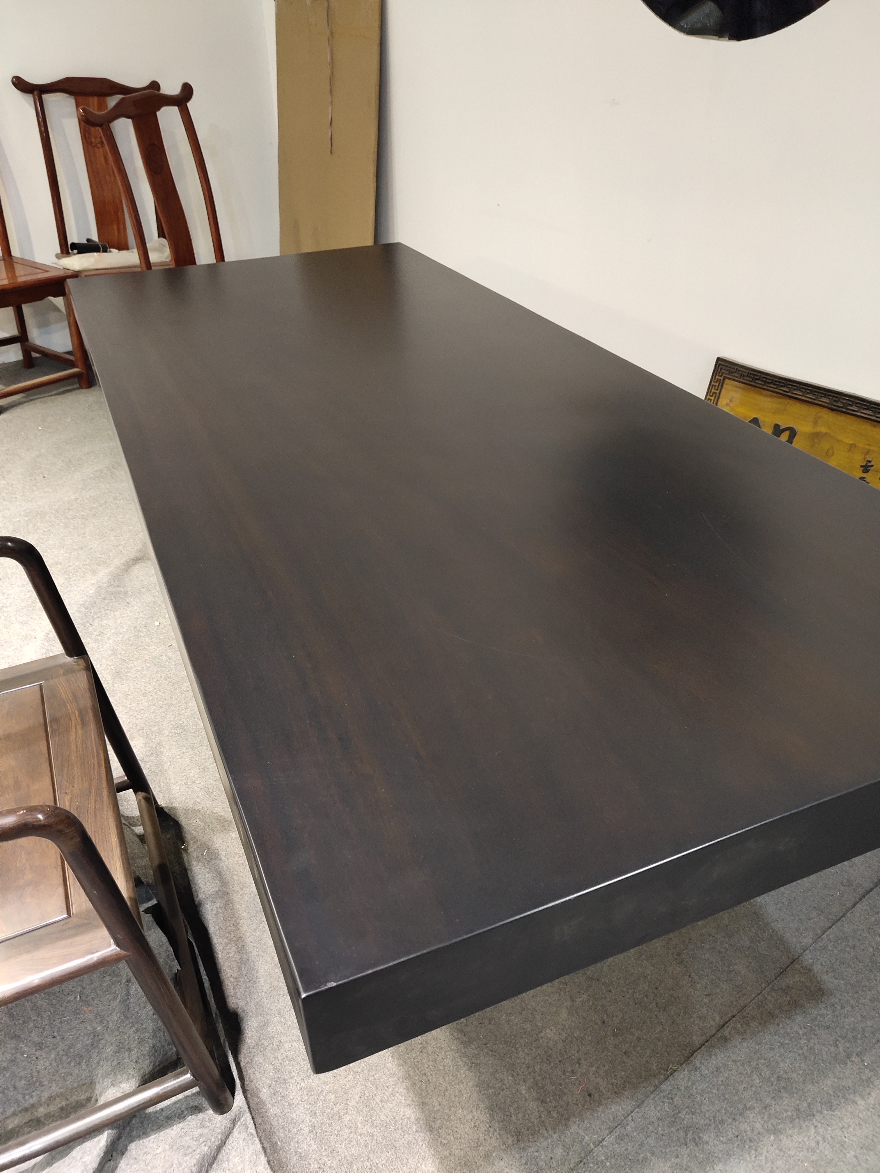 Pahua Solid Wood Boards Ocau Honolu Mashwood Office Resin River 2 m log board tea table