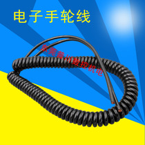 Hand wheel wire elongated 5 meters 19-core electronic hand wheel wire oil-resistant bending with shielded spring wire for Fanaco