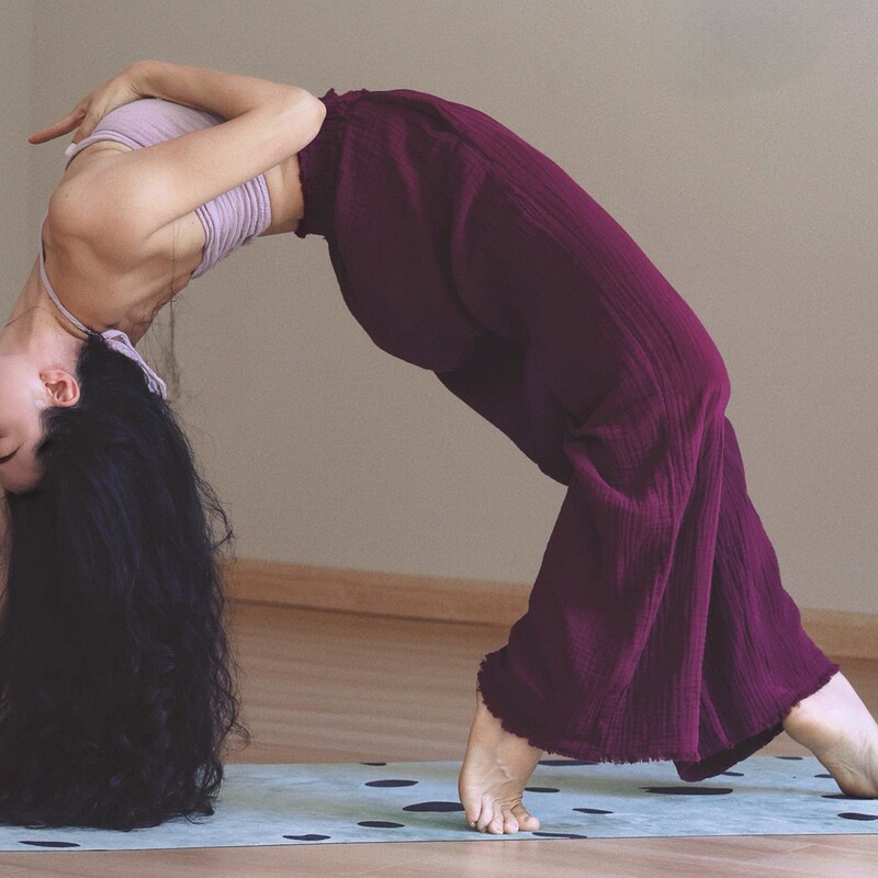 New Style Loose-Fitting Solid Color Yoga Pants for Women, Fitness Sports Straight-Leg Wide-Leg Pants, Pilates Slimming Long Pants