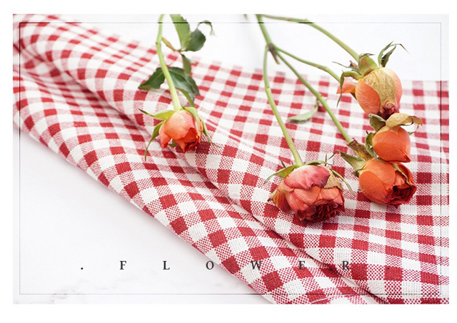 Cô gái Trái tim Ký túc xá Bàn Kẻ sọc Khăn trải bàn Vải Cotton Nhỏ Bàn trà tươi Đặt Mat Hình chữ nhật Bắc Âu khăn trải bàn lớp học