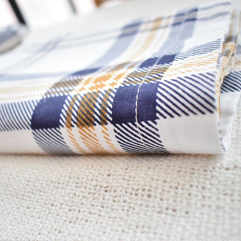 Fragrant Daifang Sichuan University Huaxi Wei School Dormitory Pure Cotton Linen Quilt Cover Three Sets Sleeping Room Single Bed Quilt Cover