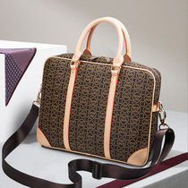 2019 commuter handbag male and female universal business briefcase single shoulder inclined satchel bag horizontal printed and cute bag