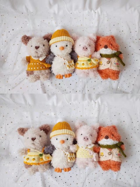 British jellycatLittle ຊຸດ Fox plush doll puppy penguin ກົບ rabbit toy ງາມ