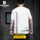 Áo thun ngắn tay 1Men hè tinh khiết cotton trắng cha mẹ in hình lỏng lẻo Quần áo học sinh Hàn Quốc sành điệu thương hiệu sành điệu - Áo phông ngắn