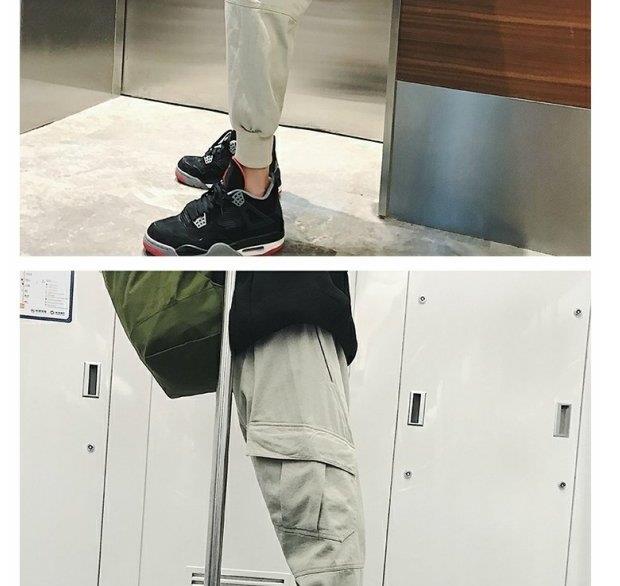Quần Harlan nữ sinh viên phiên bản Hàn Quốc của quần ống rộng bf Harajuku chân chín quần in quần siêu lửa dụng cụ quần thường quần ngủ nữ
