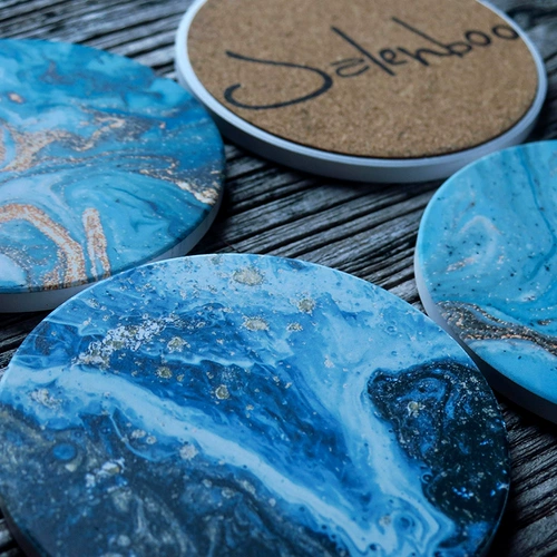 Отказаться от волн без джаленбу -самостоятельной оригинальной личностной монеты керамическая круговая теплоизоляционная панель чай