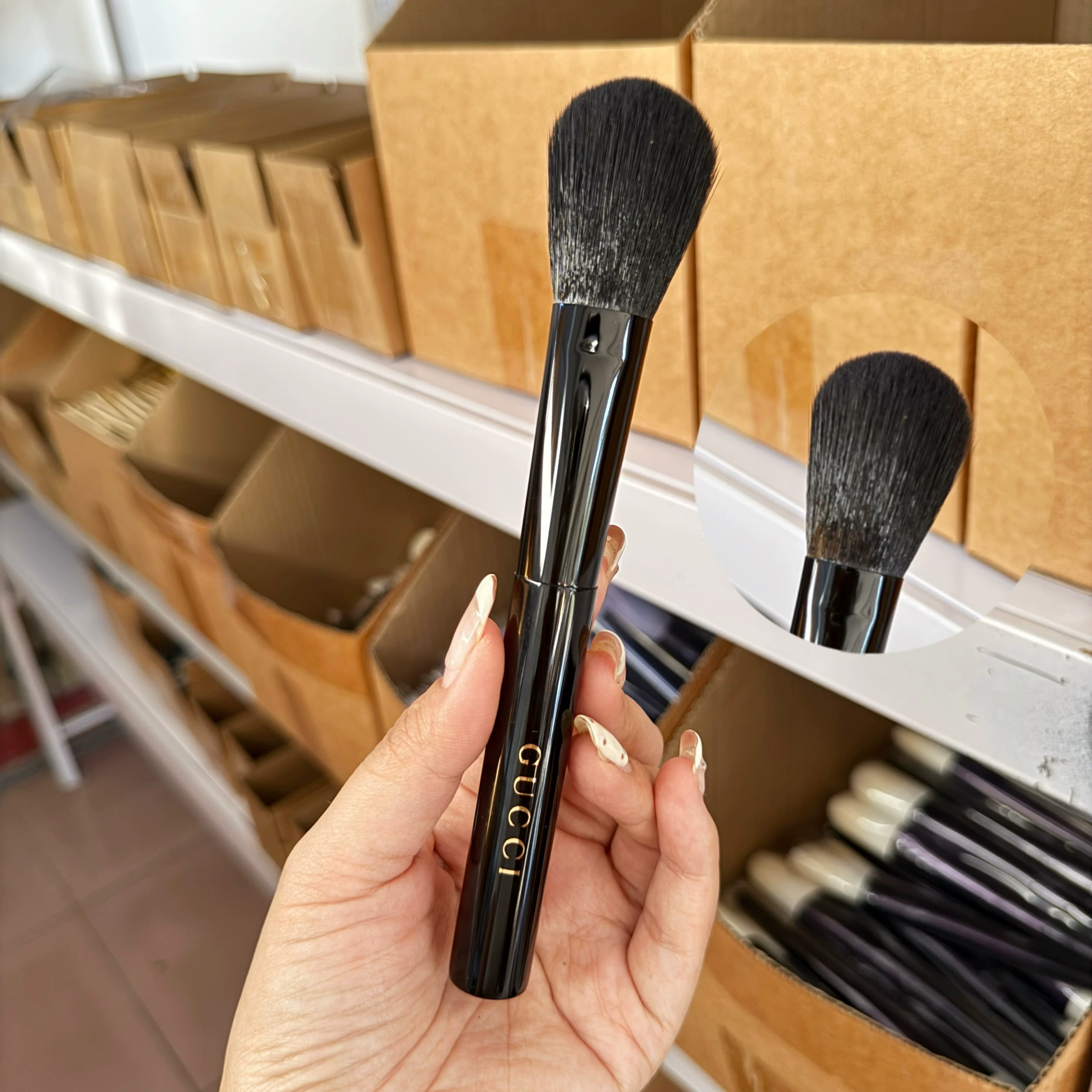 Brush, face blush, 9 pieces