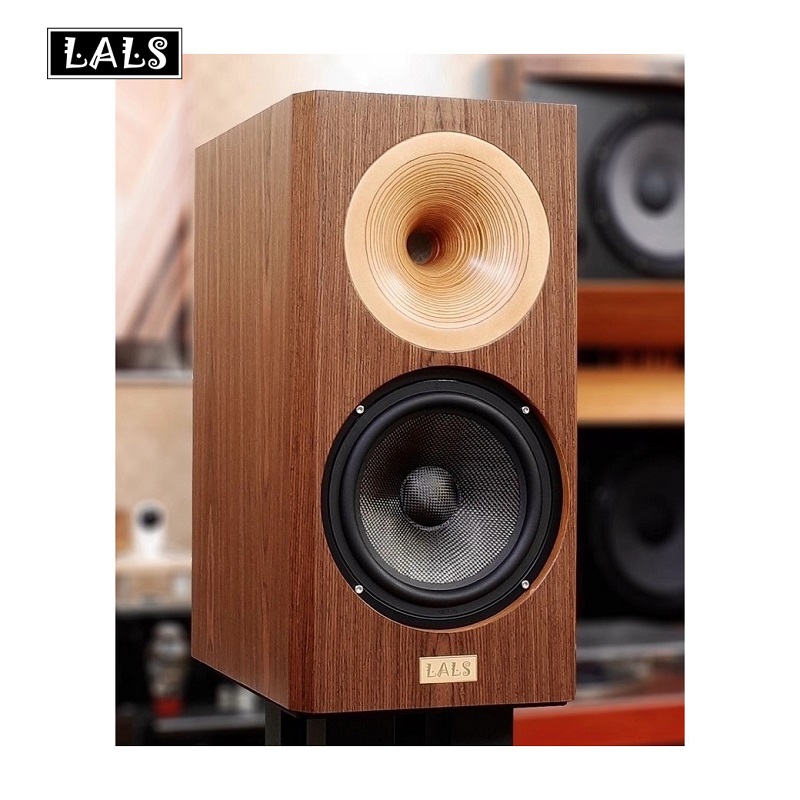 Taiwan log horn speaker Rales LALS 8 inch passive high fidelity bookshelf hifi listening fever grade