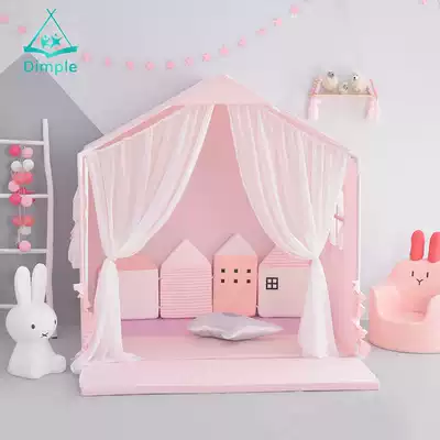 Small dimple children's tent girl big princess room indoor game house reading corner toy castle bed artifact